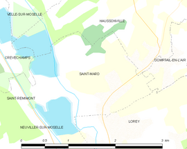 Mapa obce Saint-Mard