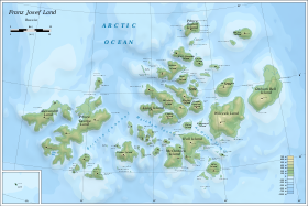 Carte de l'archipel François-Joseph