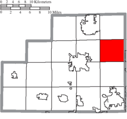 موقعیت بخش گرنجر، شهرستان مدینه، اوهایو در نقشه