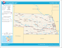 Nebraska - Carte