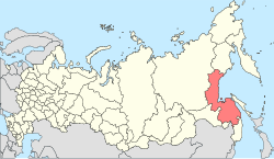 Хабараўскі край на мапе