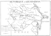 Peta Azerbaijan dikaluarkeun dina Konferénsi Karapihan Paris dina 1919.