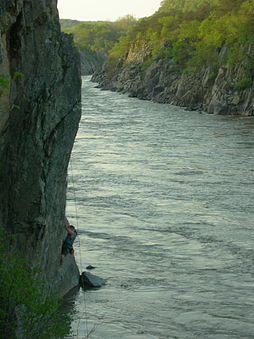 Climbers at the Mather Gorge