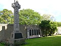 'JH' beside the Quintinshill Rail Disaster Memorial, Rosebank Cemetery, Edinburgh.