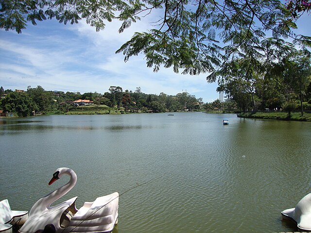 O Lago Javary, o maior cartão-postal da cidade