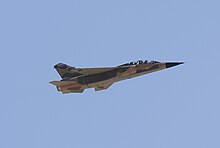 A Mirage F1BD, believed to be the only twin-seat aircraft of the type remaining in Libyan service at that time, 2009 Mirage F1BD (12549277543).jpg