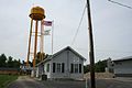 Niantic Illinois Village Hall and water tower