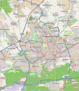 Mappa di localizzazione: Francoforte sul Meno