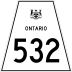 Highway 532 marker