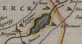 El llac en una mapa de Frísia de l'any 1630