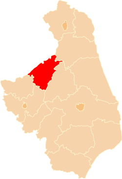 موقعیت شهرستان گرایوو در نقشه