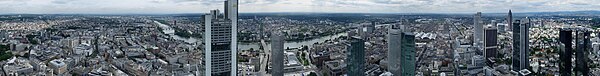 Panorama de Frankfurt des de la Maintower