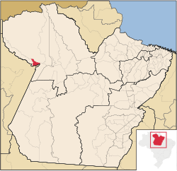 Localização de Terra Santa no Pará