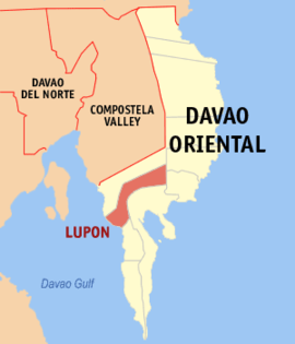 Lupon na Davao Oriental Coordenadas : 6°53'49"N, 126°0'42"E