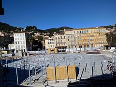 Place Clemenceau en cours de requalification