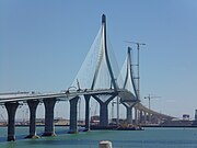 Pont de la Constitution de 1812, baie de Cadix, en cours de construction en août 2015.