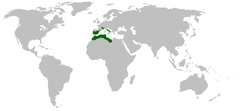 Distribución de Quercus faginea