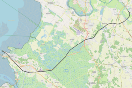 Spoorlijn Cabariot - Le Chapus op de kaart