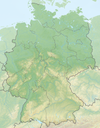 Reliefkarte: Deutschland
