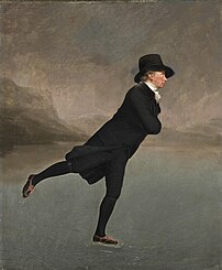 The Skating Minister, huile sur toile d'Henry Raeburn (années 1790, Galerie nationale d'Écosse). (définition réelle 5 040 × 6 101)