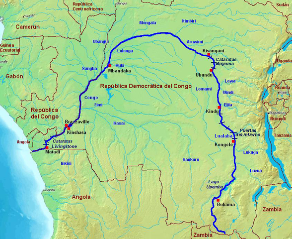Curso del río Congo