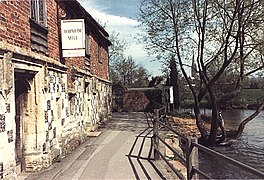 The watermill at Harnham is near where the Nadder meets the Avon