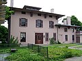 The Brewster–Burke House, back view (facing the Jonathan Child House)