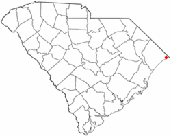 Location of North Myrtle Beach inSouth Carolina