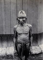 Seorang lelaki tua suku kaun Bukitan di Sarawak