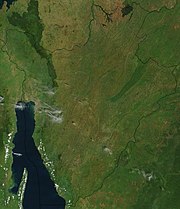 Satellite image of Burundi