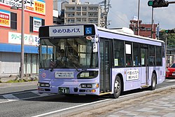 誠心物流「ゆめりあバス」の車両 イオン穂波ショッピングセンターシャトルバス