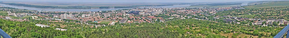 Panorama van Silistra en de Donau