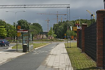 Solnavägen söderut i höjd med Solna kyrkväg, juni 2011.