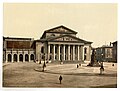 Nationaltheater mit beiden Giebelgemälden, um 1900