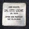 Stolperstein Arndtstraße 29 Otto Loewe
