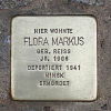 Stolperstein Flußgasse 5–7 Flora Markus