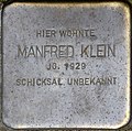 Stolperstein für Manfred Klein (Saarstraße 10)