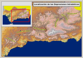 Localización de las depresiones intrabéticas