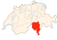 Le canton du Tessin en Suisse.