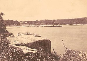 Manly Wharf, 1870s, with Phantom.