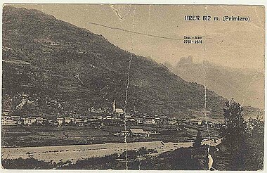 Cartolina postale di Imèr, paese in cui si parla il primierotto