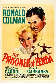 Description de l'image The Prisoner of Zenda (1937 film poster).jpg.