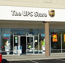 Mail Boxes Etc., Inc. was re-branded as The UPS Store in 2001. The UPS Store in Tanasbourne - Hillsboro, Oregon.JPG