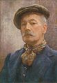 zelfportret door Henry Scott Tuke overleden op 13 maart 1929