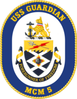 USS Guardian MCM-5 Crest.png