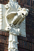 Close-up of a gargoyle