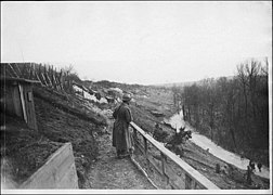 Vue panoramique du Ravin Sec, mars 1917.