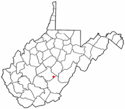 Location of Richwood, West Virginia