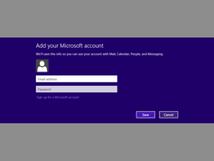 Example of setting up a Windows digital user profile on a computer Windows 8 Microsoft account dialog.png