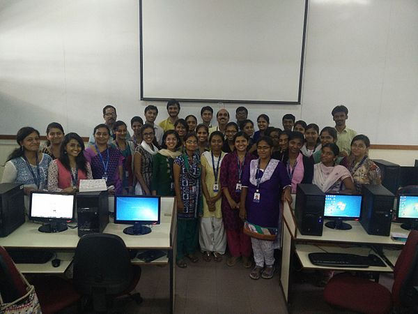 Woman's day Edit-a-thon at Christ University